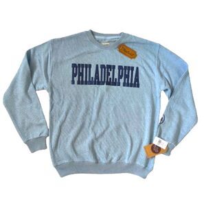 New York Popular Philadelphia Mens XL Blue Nantucket Fleece Sweatshirt NWT